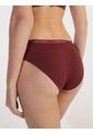 Pantie Vinotinto Tipo Bikini Clásica - Cotton Essentials Calvin Klein de Calvin Klein
