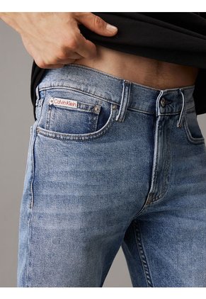 Jeans Azul Slim Tapere Para Hombre Calvin Klein
