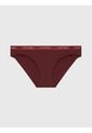Pantie Vinotinto Tipo Bikini Clásica - Cotton Essentials Calvin Klein de Calvin Klein