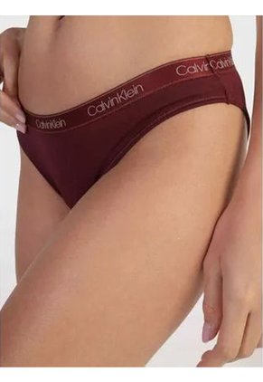 Pantie Vinotinto Tipo Bikini Clásica - Cotton Essentials Calvin Klein