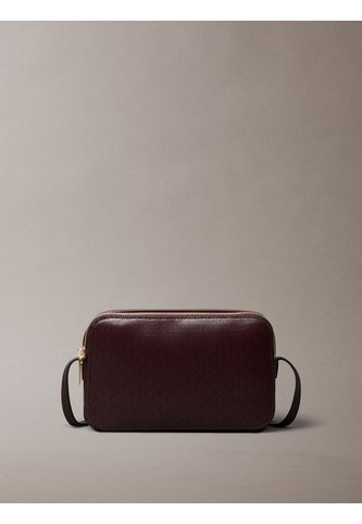 Bolso Café Cruzado Con Logo Monograma En Todo El Artículo Calvin Klein Calvin Klein