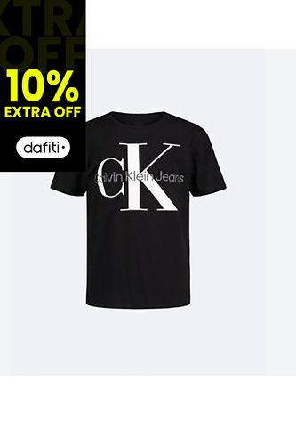 Camiseta Niño Negra Unisex Con Logo Calvin Klein Calvin Klein