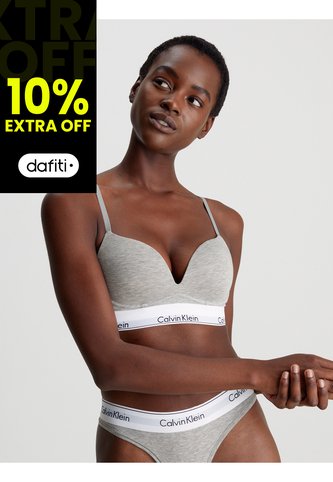 Brasier Gris Escotado Push Up - Modern Cotton Calvin Klein Calvin Klein