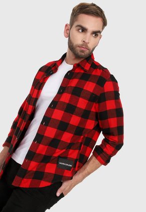 Camisa Rojo-Negro Calvin Klein