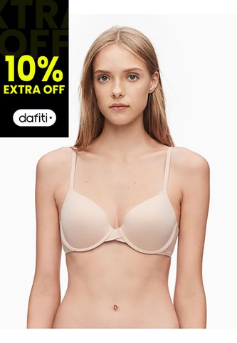 Brassier Beige Microfibra Lightly Forrada Calvin Clein Calvin Klein