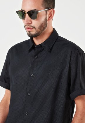 Camisa Negro-Gris Calvin Klein