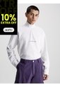 Camiseta De Manga Larga Con Cuello Cierre Hombre Blanco Calvin Klein de Calvin Klein