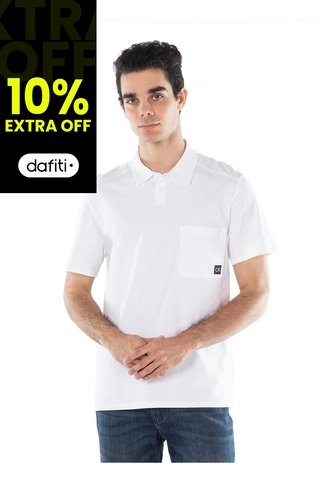 Polo Blanco Con Bolsillo Para Hombre Calvin Klein Calvin Klein
