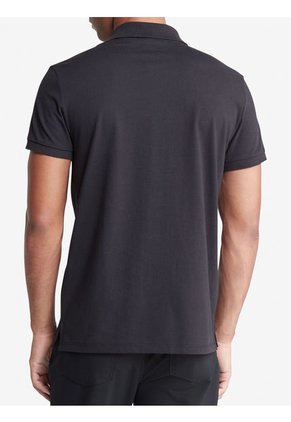 Polo Negra Slim Solid Para Hombre Calvin Klein