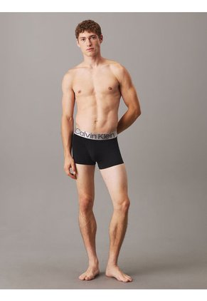 Pack Negro De 3 Boxer Trunk- Reconsidered Steel Cotton Calvin Klein