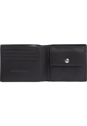 Billetera Negra Bifold Con Monograma Calvin Klein