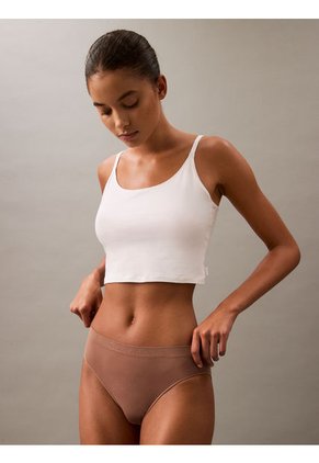 Pantie Chocolate Con Logo Atonal Calvin Klein
