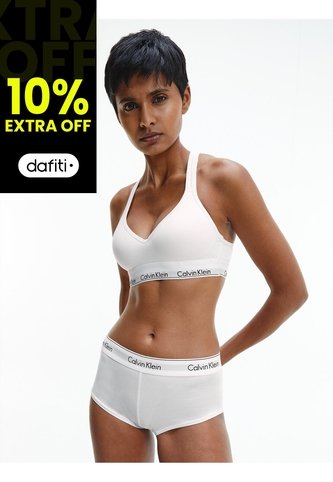 Brassier Blanco De Algodón Para Mujer Calvin Klein Calvin Klein