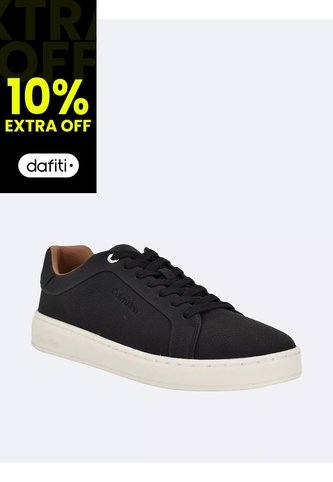 Tenis Negro De Corte Bajo Con Suela De Plataforma Calvin Klein Calvin Klein