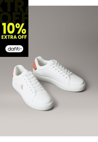 Tenis Blanco Classic Cupsole De Cuero Calvin Klein Calvin Klein