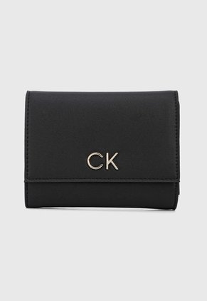 Billetera Negro-Plateado Calvin Klein