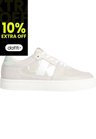 Tenis Beige Classic Con Detalles De Gamuza Calvin Klein Calvin Klein