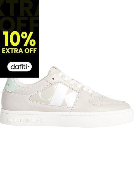 Tenis Beige Classic Con Detalles De Gamuza Calvin Klein