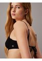 Parte Negro Superior De Bikini - CK Monogram Texture Calvin Klein de Calvin Klein