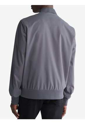 Chaqueta Gris Con Cremallera Y Bolsillos Laterales Calvin Klein