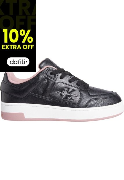 Tenis Negro Basket De Cuero Sintético Calvin Klein