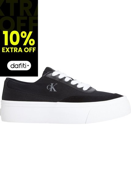Tenis Multicolor De Lona Con Plataforma Calvin Klein