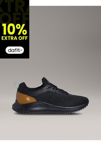 Tenis Negro Eva Runner De Malla Calvin Klein Calvin Klein