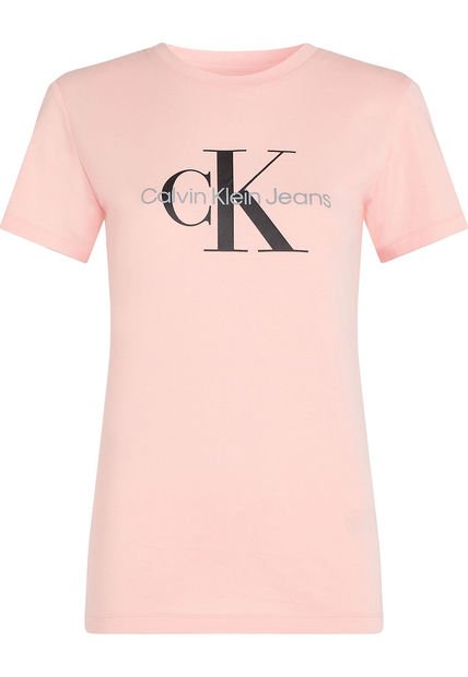 Camiseta Rosada Regular Fit Con Logo Calvin Klein