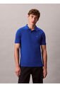 Polo Azul Clásico De Piqué De Algodón Calvin Klein de Calvin Klein