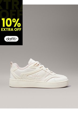 Tenis Blanco Basket De Lona Alta Calvin Klein Calvin Klein