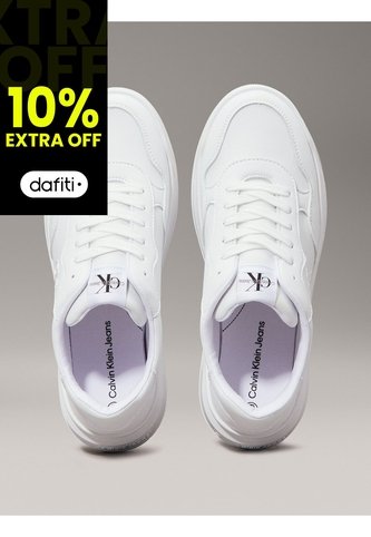 Tenis Blanco Low Cut Con Cordones Para Niñas Calvin Klein Calvin Klein