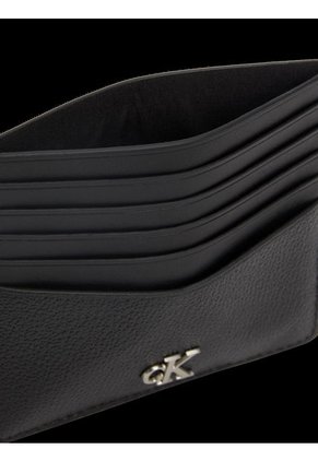 Tarjetero Negro De Cuero Con RFID Calvin Klein