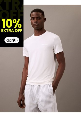 Camiseta Blanca De Estar Por Casa - Ultra Soft Modal Calvin Klein Calvin Klein