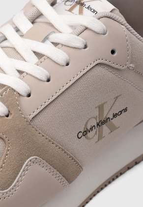 Tenis Lifestyle Beige-Taupe-Blanco Calvin Klein