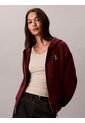 Buzo Rojo Con Capota Y Cierre De Cremallera Calvin Klein de Calvin Klein