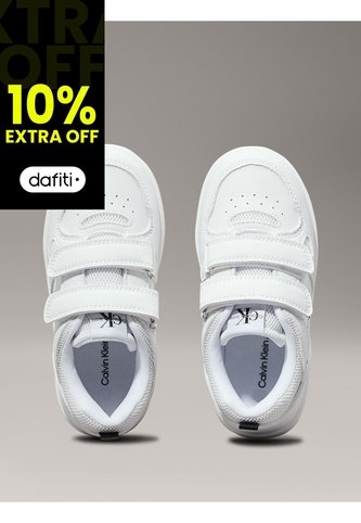 Tenis Blanco Niña Con Doble Velcro Calvin Klein Calvin Klein