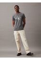 Camiseta Gris Slim Con Monograma Calvin Klein de Calvin Klein