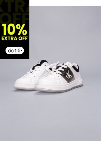 Tenis Blanco Niña Bajas Con Cordones Calvin Klein Calvin Klein