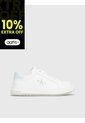 Tenis Blancos CK Jeans Con Detalle Celeste Calvin Klein de Calvin Klein