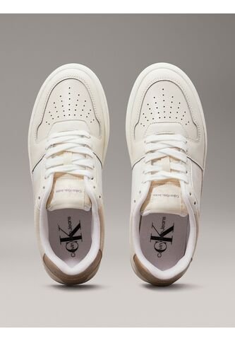 Tenis Beige Classic Con Detalles De Gamuza Calvin Klein Calvin Klein