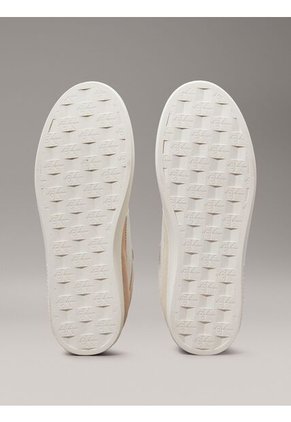 Tenis Beige Classic Con Detalles De Gamuza Calvin Klein