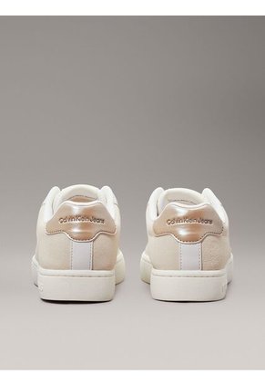 Tenis Beige Classic Con Detalles De Gamuza Calvin Klein