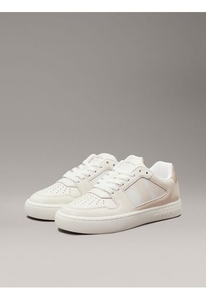 Tenis Beige Classic Con Detalles De Gamuza Calvin Klein