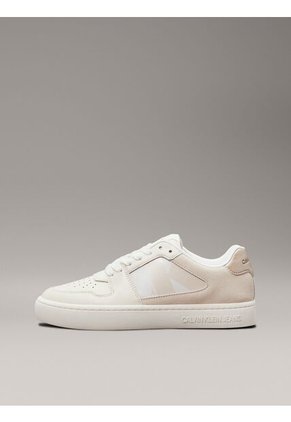 Tenis Beige Classic Con Detalles De Gamuza Calvin Klein
