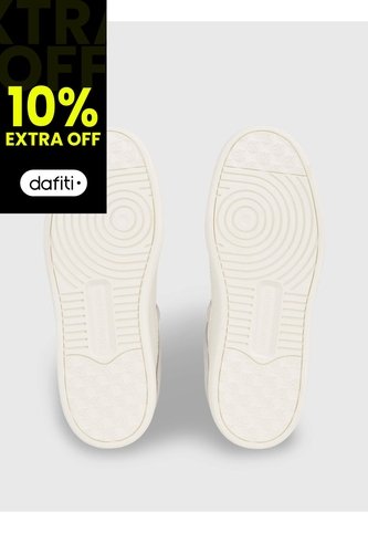 Tenis Blanco De Cuero Tipo Basket Calvin Klein Calvin Klein