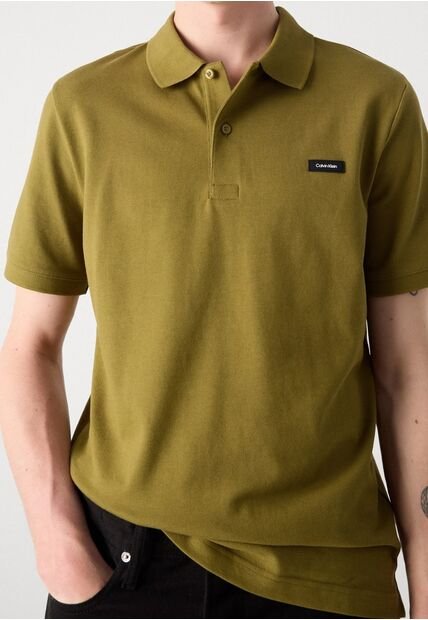 Polo Verde Elástico Grindle Calvin Klein