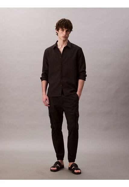 Pantalones Negro Cargo Skinny De Ripstop Calvin Klein