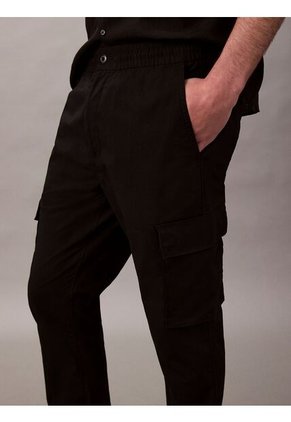 Pantalones Negro Cargo Skinny De Ripstop Calvin Klein