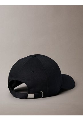 Gorra Negra Con Monograma Bordado Calvin Klein