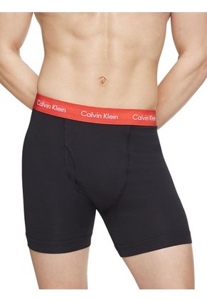 3 Pack De Boxer Negro En Algodón Cotton Stretch